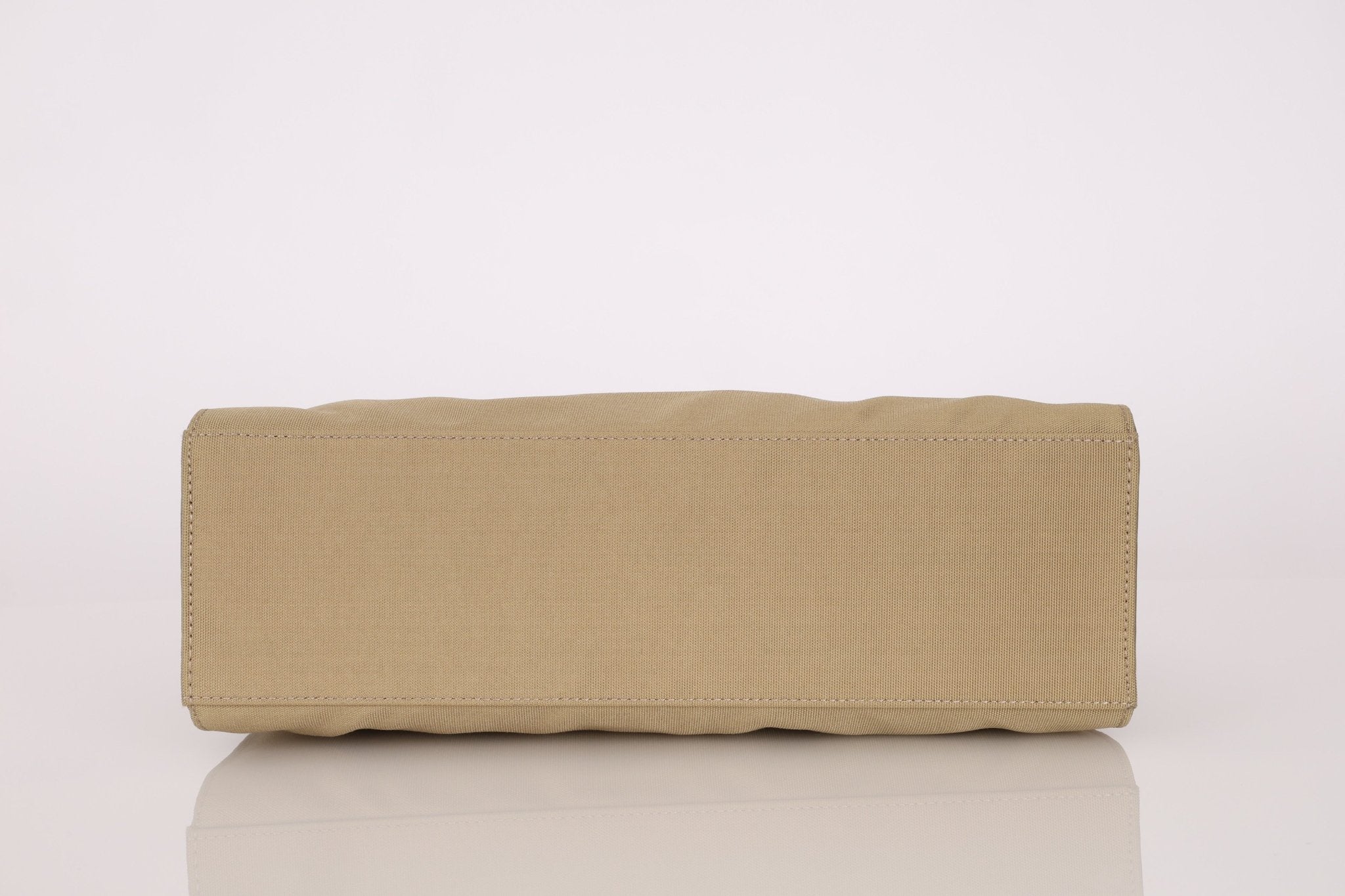 Gucci Taupe Nylon Bamboo Top Handle - FashioNica