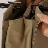 Gucci Taupe Nylon Bamboo Top Handle - FashioNica