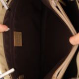 Gucci Taupe Nylon Bamboo Top Handle - FashioNica