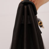 Hermès 1979 Chocolate Box Retourne Kelly 32 with Strap - FashioNica