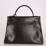 Hermès 1979 Chocolate Box Retourne Kelly 32 with Strap - FashioNica