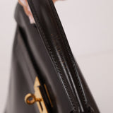 Hermès 1979 Chocolate Box Retourne Kelly 32 with Strap - FashioNica