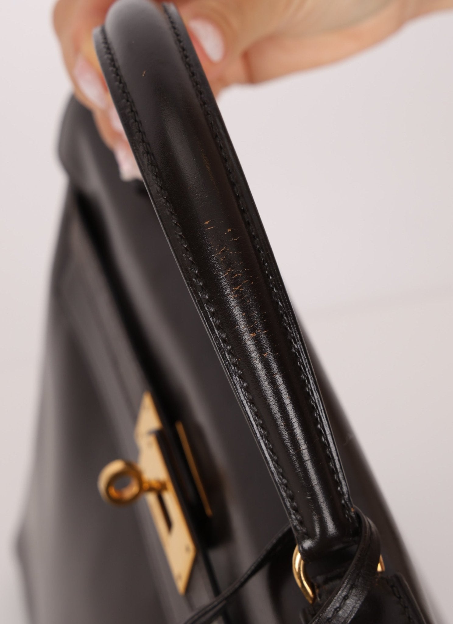 Hermès 1979 Chocolate Box Retourne Kelly 32 with Strap - FashioNica