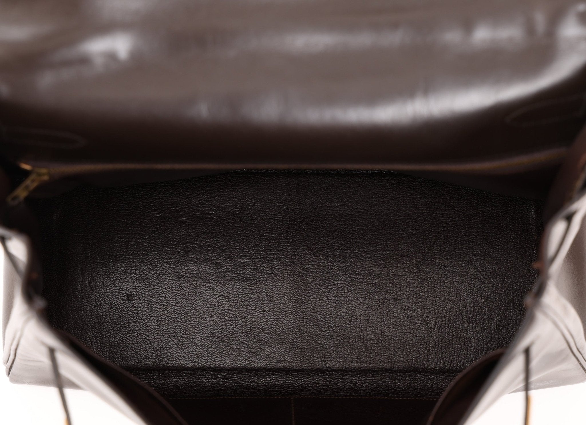 Hermès 1979 Chocolate Box Retourne Kelly 32 with Strap - FashioNica