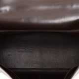 Hermès 1979 Chocolate Box Retourne Kelly 32 with Strap - FashioNica