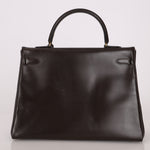 Hermès 1991 Chocolate Box Kelly 35 GHW - FashioNica