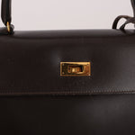 Hermès 1991 Chocolate Box Kelly 35 GHW - FashioNica