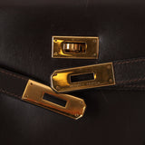 Hermès 1991 Chocolate Box Kelly 35 GHW - FashioNica