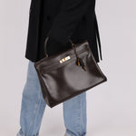 Hermès 1991 Chocolate Box Kelly 35 GHW - FashioNica