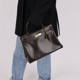 Hermès 1991 Chocolate Box Kelly 35 GHW - FashioNica