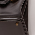 Hermès 1991 Chocolate Box Kelly 35 GHW - FashioNica