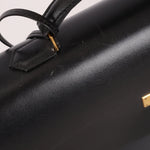 Hermès 2000 Noir Box Kelly Dépêches 38 GHW - FashioNica