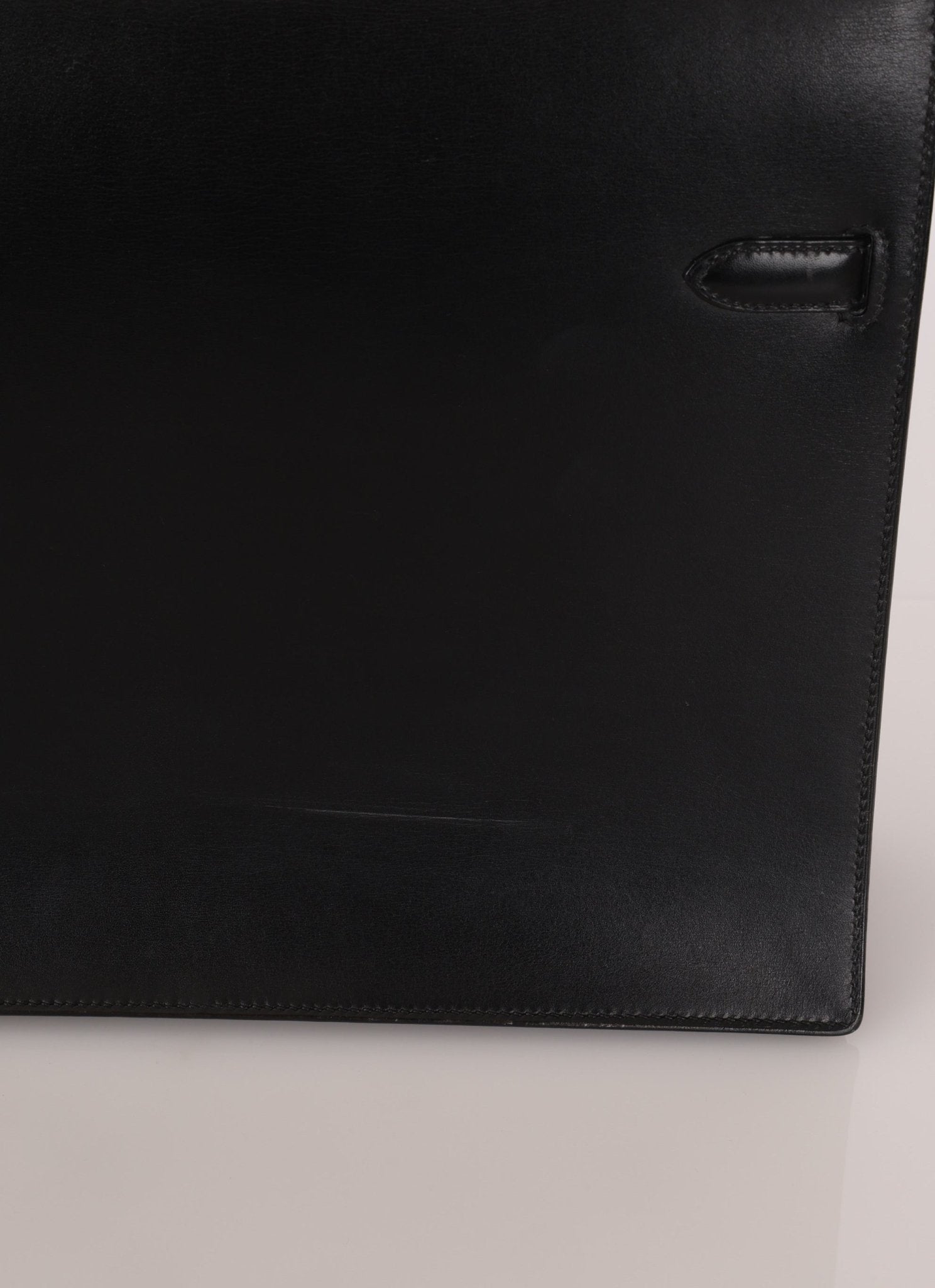 Hermès 2000 Noir Box Kelly Dépêches 38 GHW - FashioNica