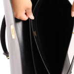 Hermès 2000 Noir Box Kelly Dépêches 38 GHW - FashioNica