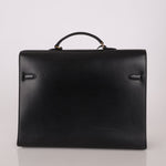 Hermès 2000 Noir Box Kelly Dépêches 38 GHW - FashioNica