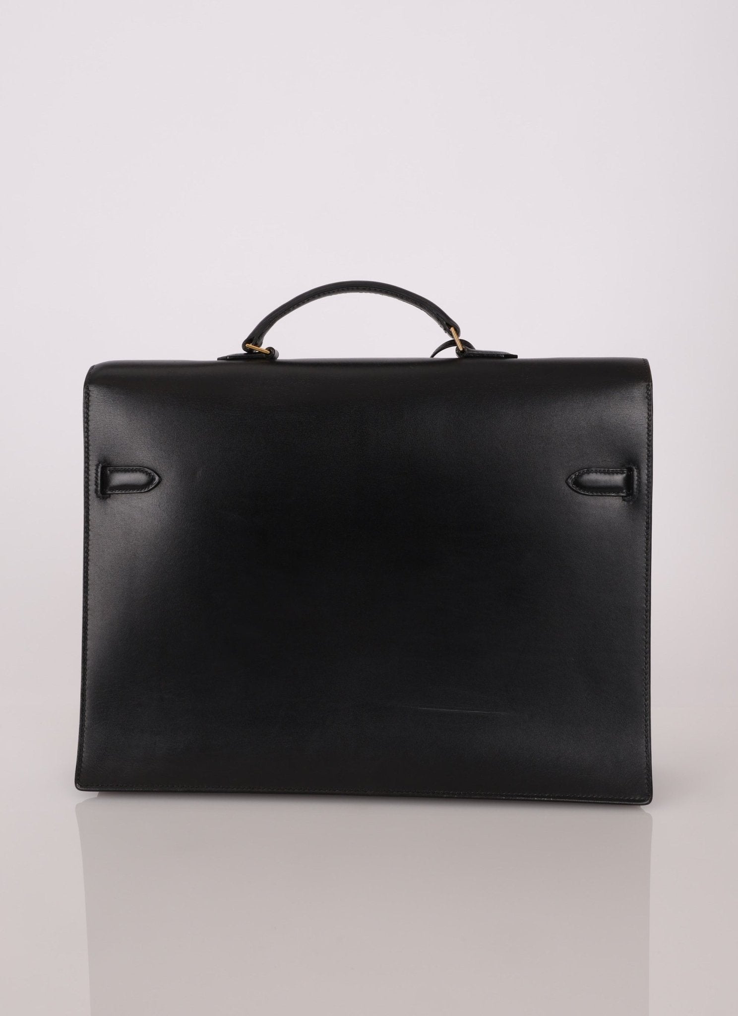 Hermès 2000 Noir Box Kelly Dépêches 38 GHW - FashioNica