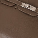 Hermès 2008 Etoupe Clemence Retourne Birkin 35 - FashioNica