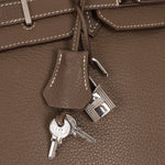 Hermès 2008 Etoupe Clemence Retourne Birkin 35 - FashioNica