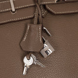 Hermès 2008 Etoupe Clemence Retourne Birkin 35 - FashioNica