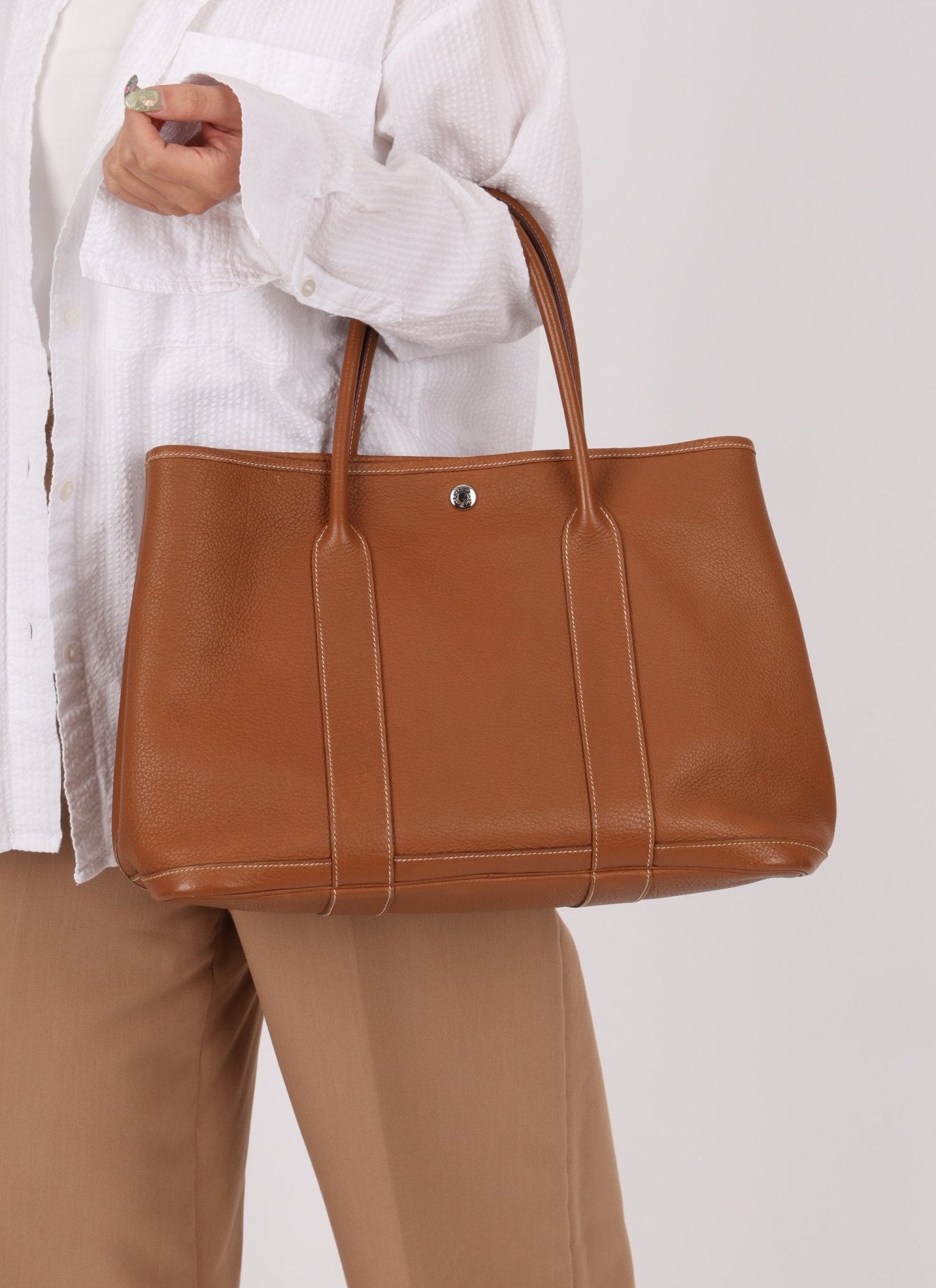 Hermès 2008 Gold Negonda Garden Party 36 PHW - FashioNica