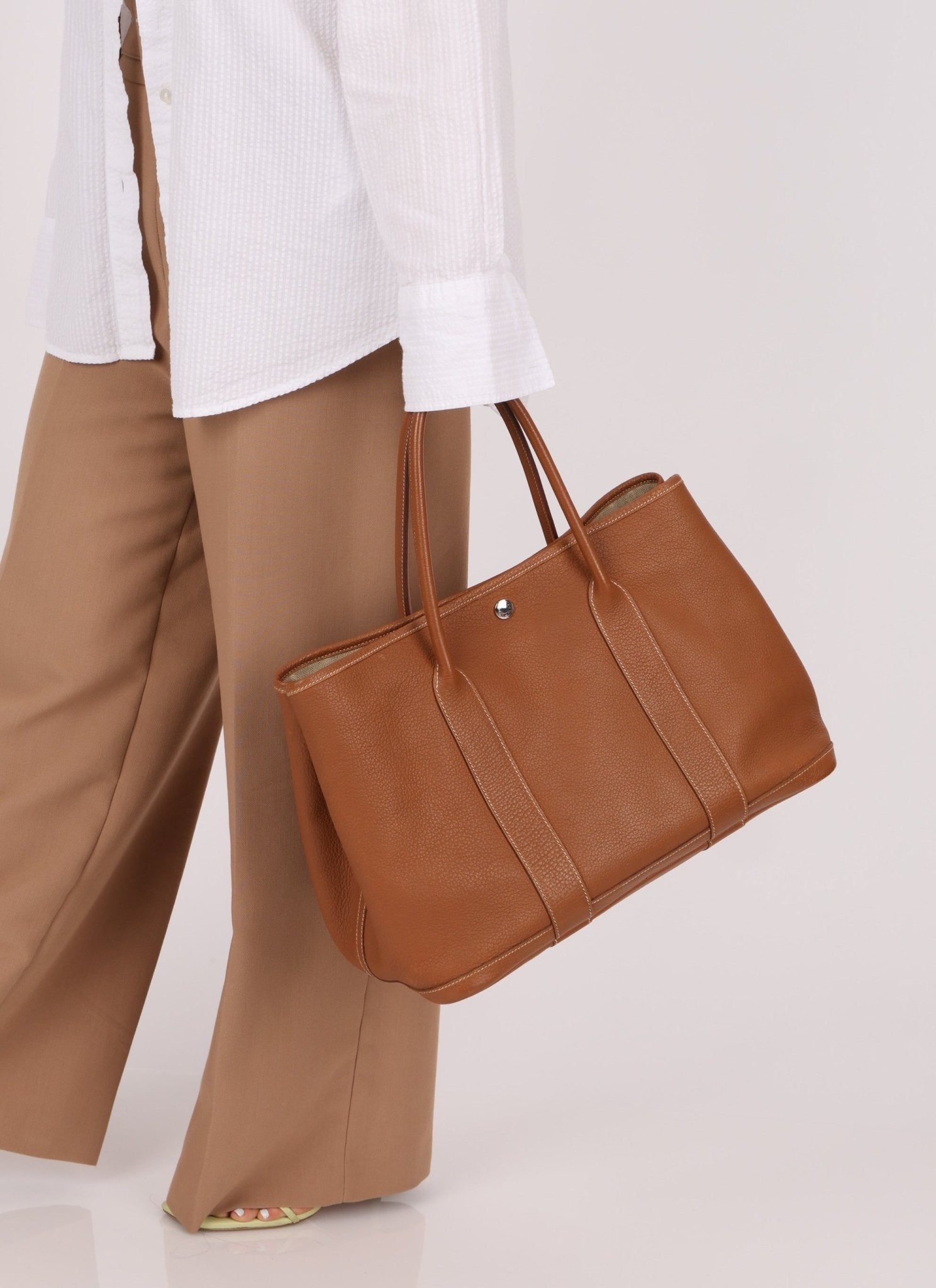 Hermès 2008 Gold Negonda Garden Party 36 PHW - FashioNica