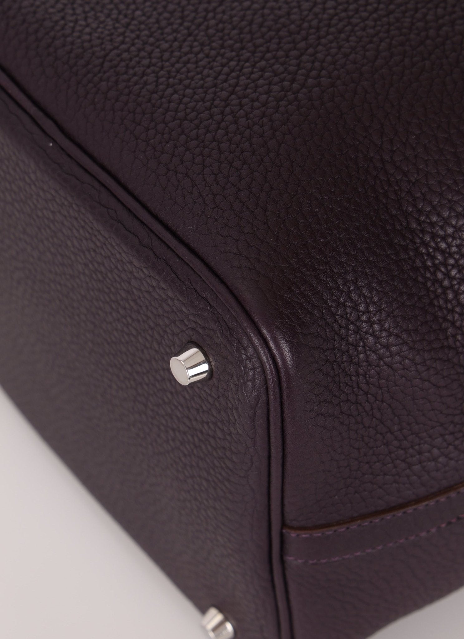 Hermès 2014 Raisin Taurillon Clemence Picotin 22 PHW - FashioNica