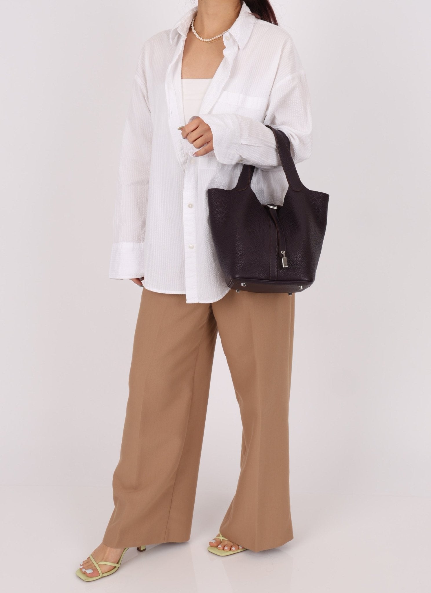 Hermès 2014 Raisin Taurillon Clemence Picotin 22 PHW - FashioNica