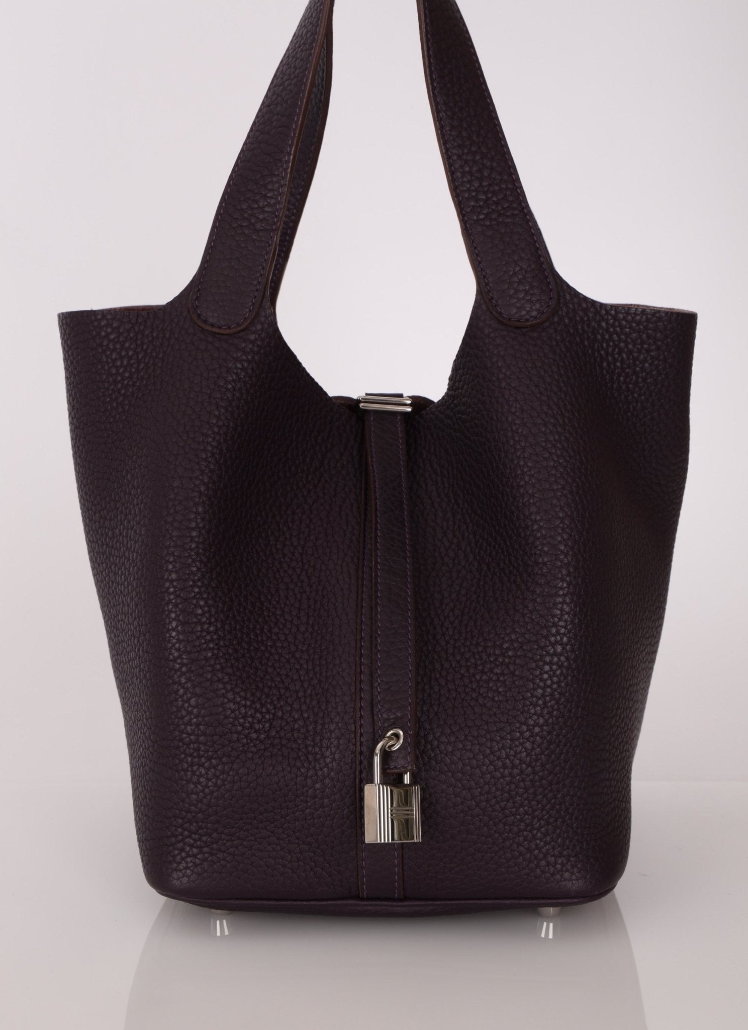 Hermès 2014 Raisin Taurillon Clemence Picotin 22 PHW - FashioNica