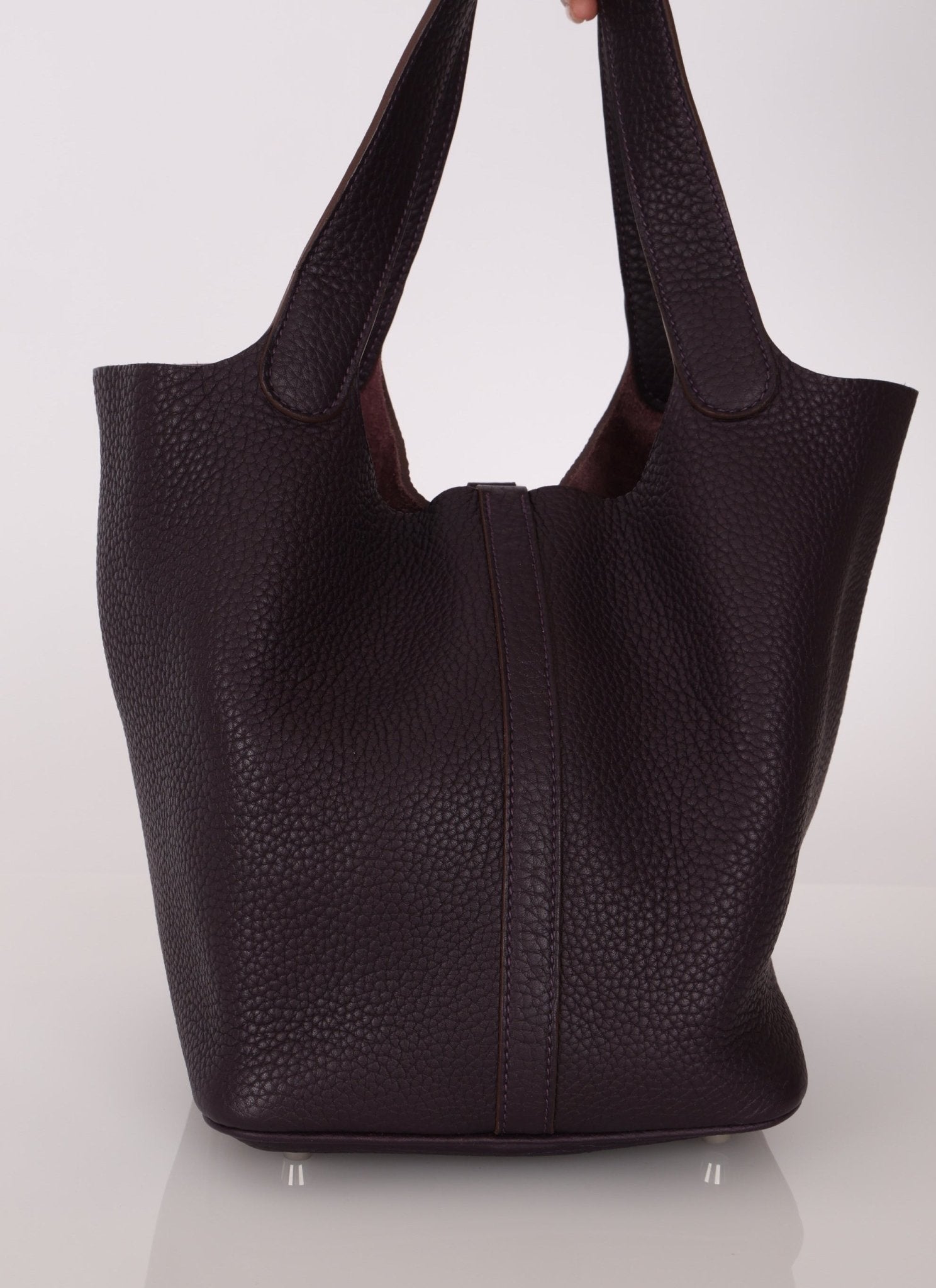 Hermès 2014 Raisin Taurillon Clemence Picotin 22 PHW - FashioNica
