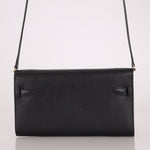 Hermès 2020 Noir Epsom Kelly To Go Wallet with Strap GHW - FashioNica