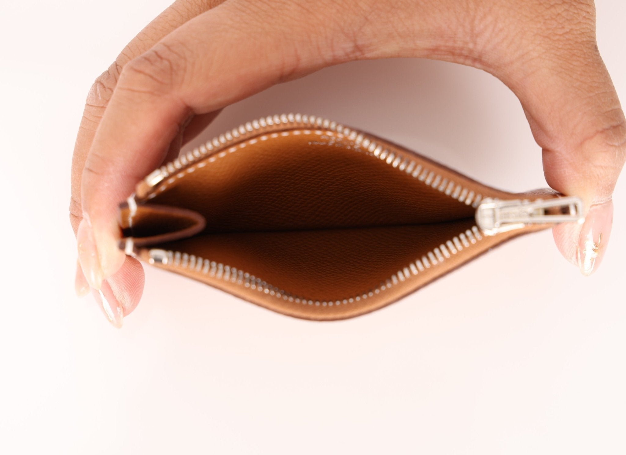 Hermès Gold Epsom Constance Slim Wallet w/ Custom Strap PHW - FashioNica