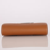 Hermès Gold Epsom Constance Slim Wallet w/ Custom Strap PHW - FashioNica
