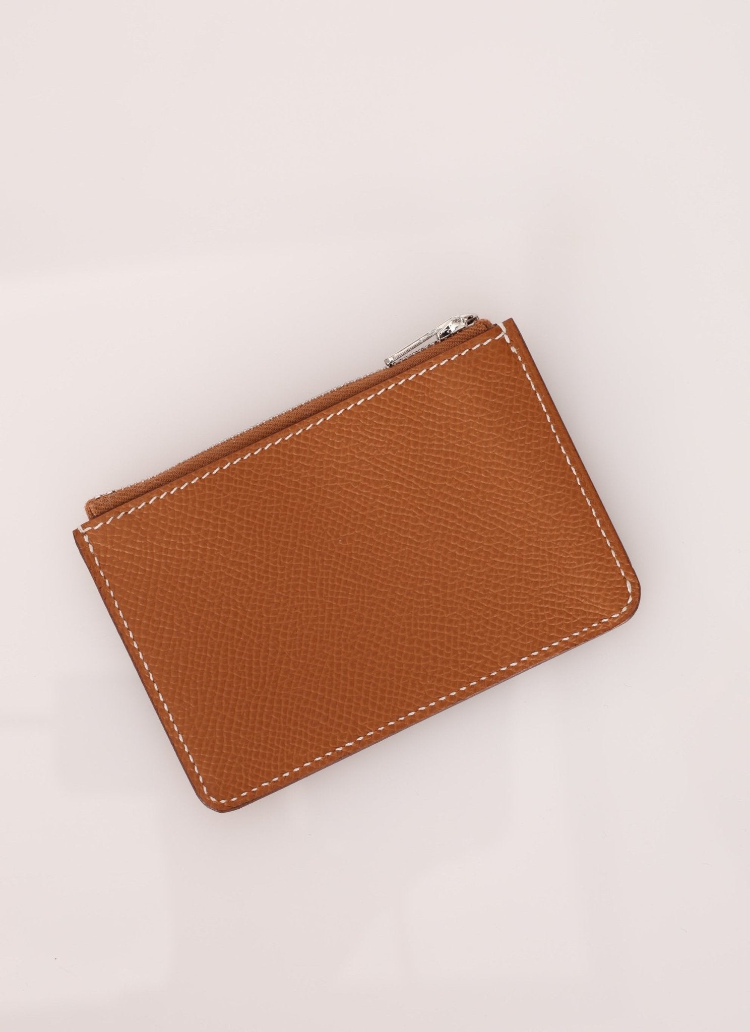 Hermès Gold Epsom Constance Slim Wallet w/ Custom Strap PHW - FashioNica