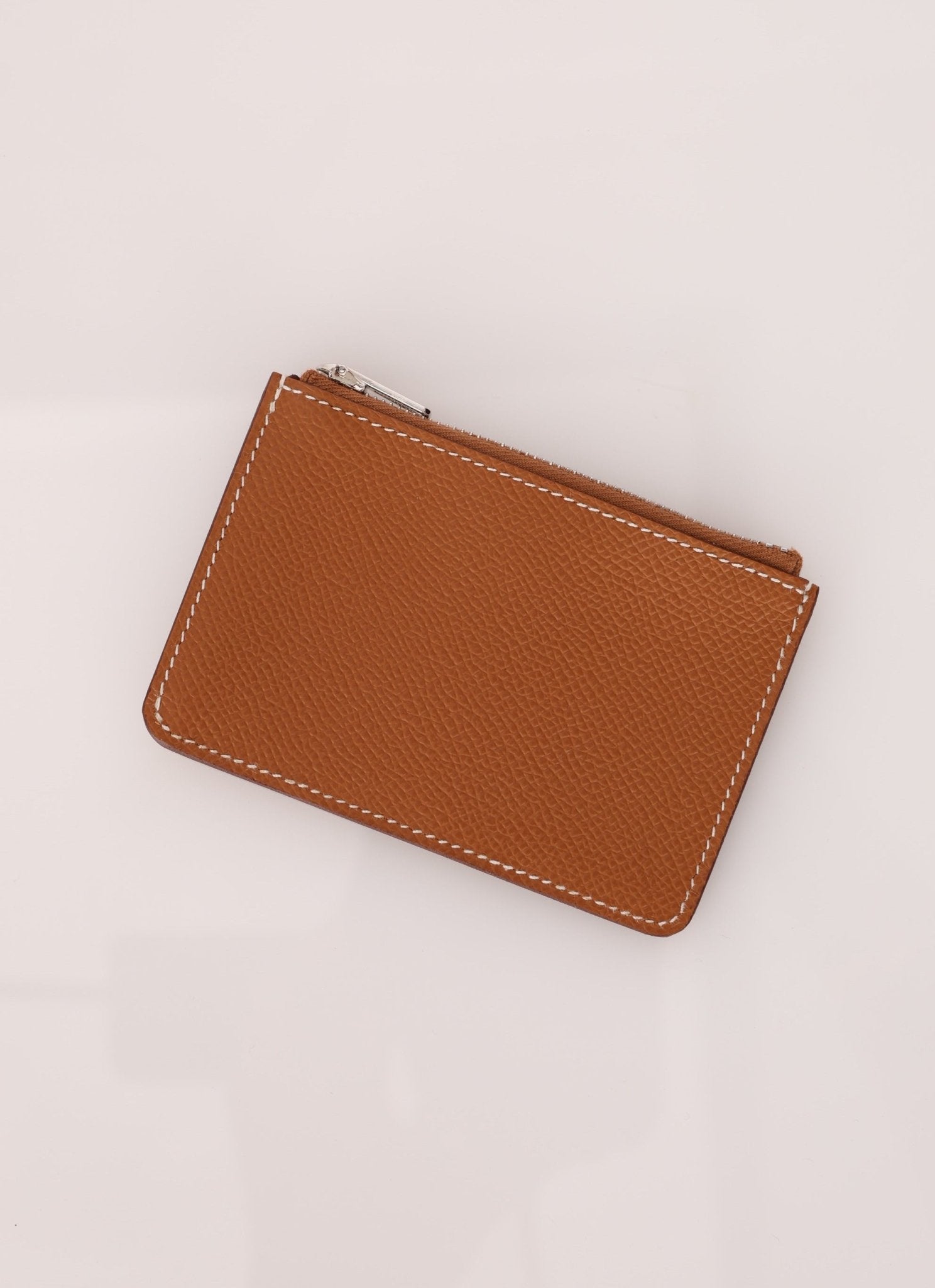 Hermès Gold Epsom Constance Slim Wallet w/ Custom Strap PHW - FashioNica