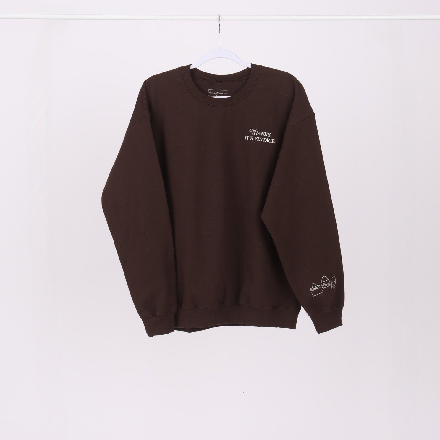 LARGE FashioNica Collector's Crewneck - Espresso - FashioNica