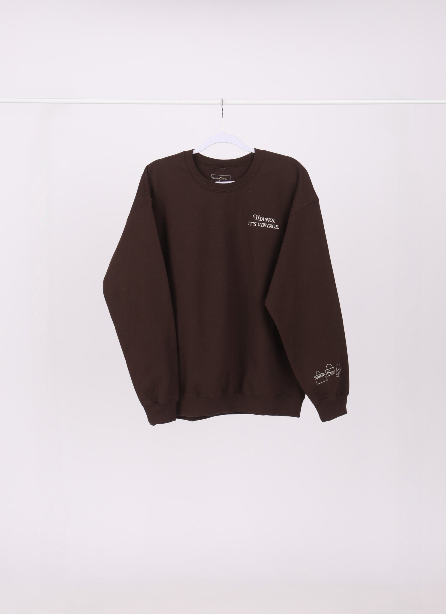 LARGE FashioNica Collector's Crewneck - Espresso - FashioNica