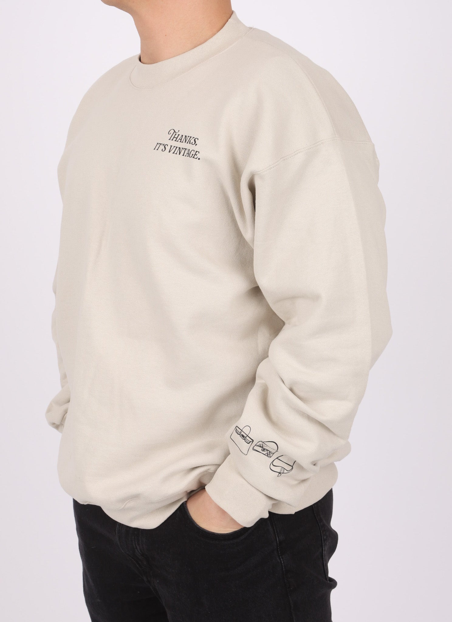 LARGE FashioNica Collector's Crewneck - Espresso - FashioNica