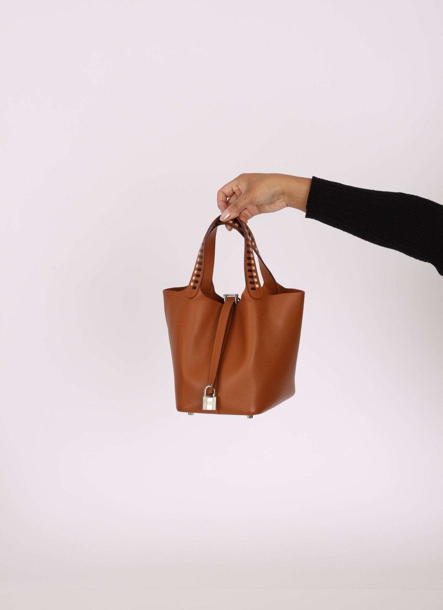 Limited Edition 2018 Hermès Tressage de Cuir Picotin 18 PHW - FashioNica