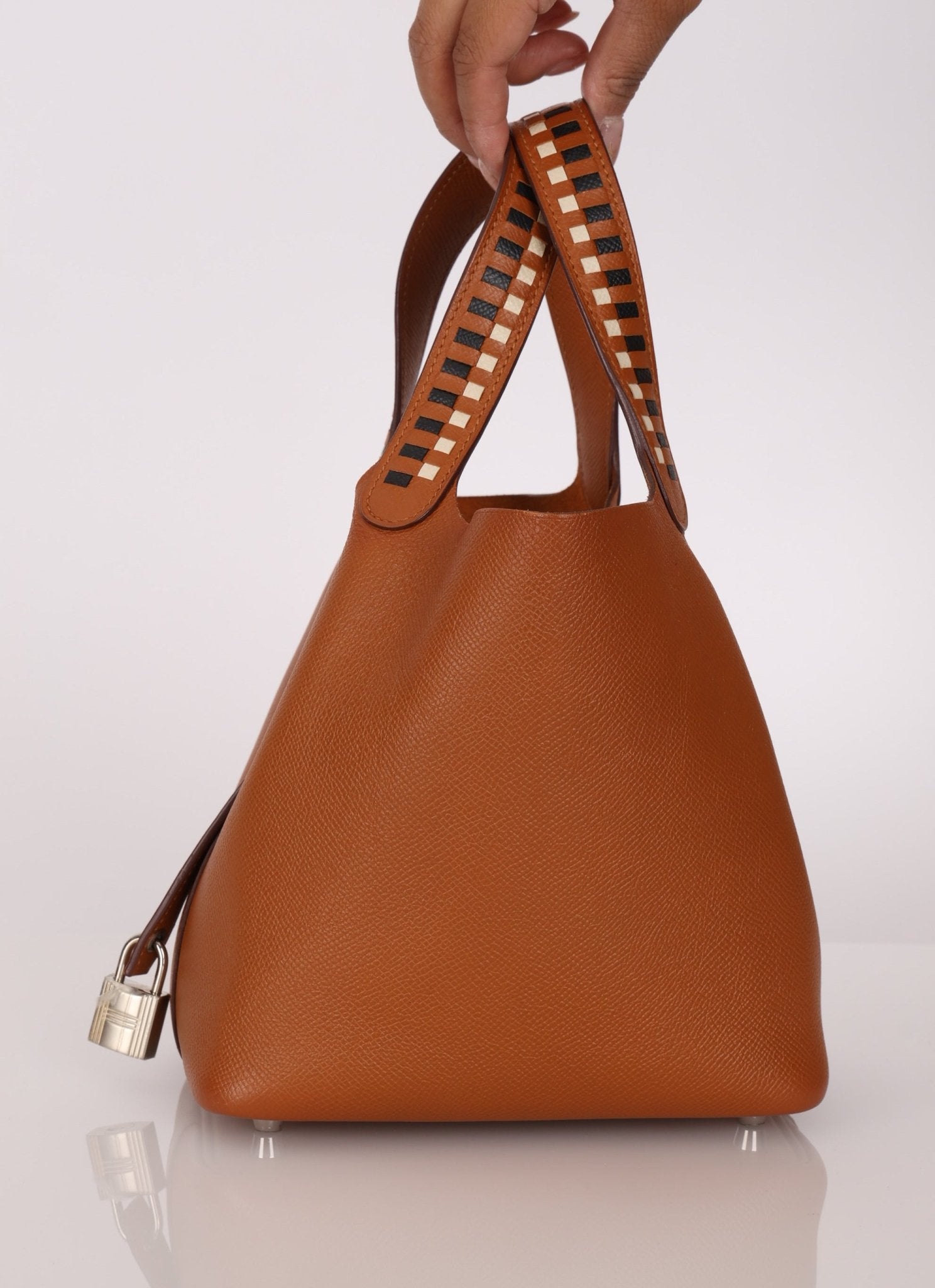 Limited Edition 2018 Hermès Tressage de Cuir Picotin 18 PHW - FashioNica