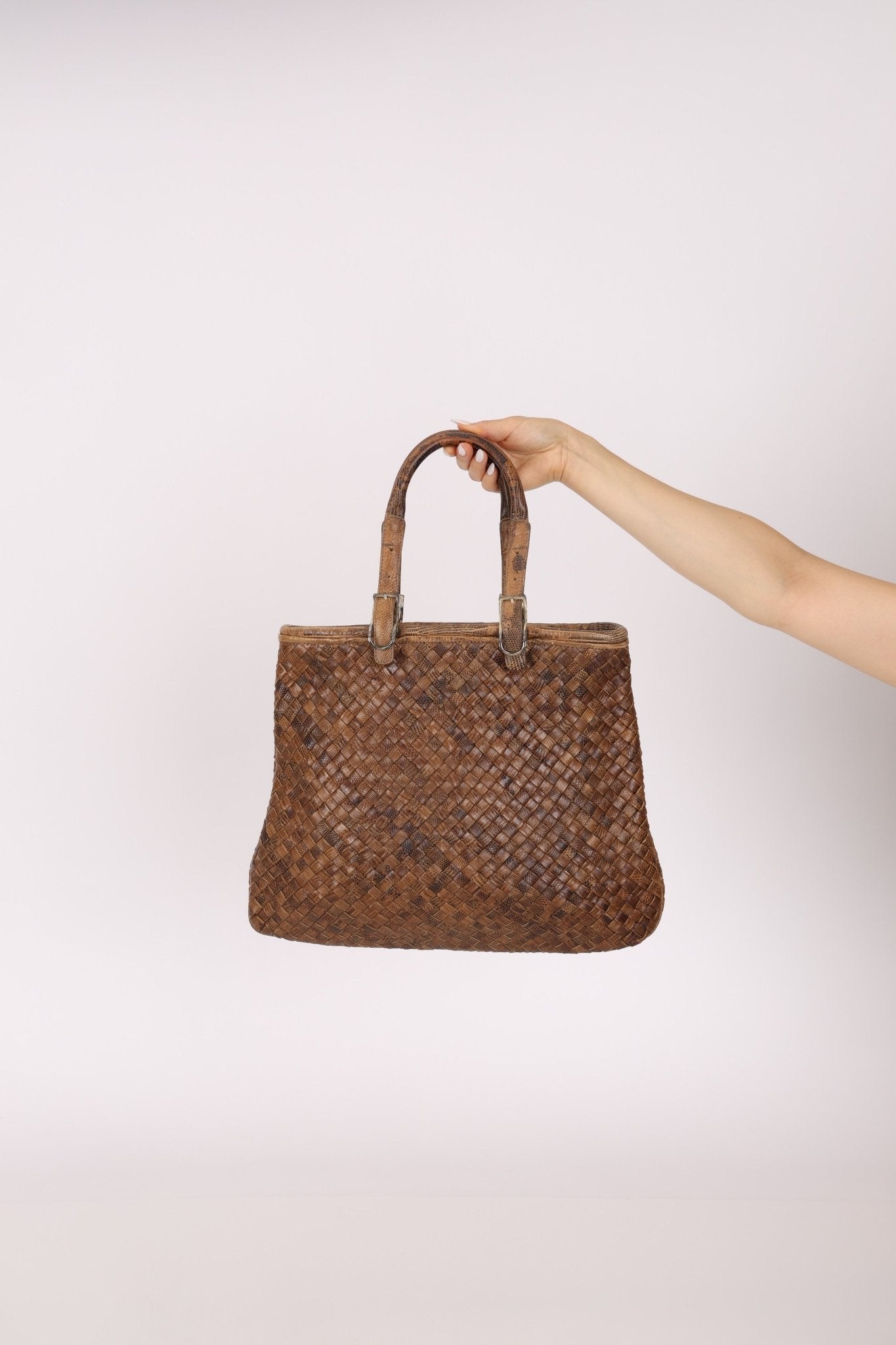 Limited Edition Bottega Veneta x Bergdorf Goodman 2003 Karang Intrecciato Milo Tote - FashioNica