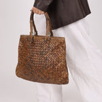 Limited Edition Bottega Veneta x Bergdorf Goodman 2003 Karang Intrecciato Milo Tote - FashioNica