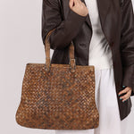 Limited Edition Bottega Veneta x Bergdorf Goodman 2003 Karang Intrecciato Milo Tote - FashioNica