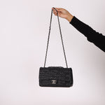 Limited Edition Chanel 2014 Calfskin CC Stitched Medium Single Flap - FashioNica