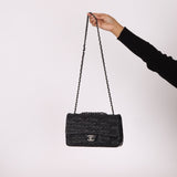 Limited Edition Chanel 2014 Calfskin CC Stitched Medium Single Flap - FashioNica