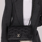 Limited Edition Chanel 2014 Calfskin CC Stitched Medium Single Flap - FashioNica