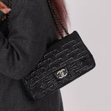 Limited Edition Chanel 2014 Calfskin CC Stitched Medium Single Flap - FashioNica