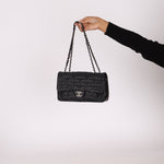 Limited Edition Chanel 2014 Calfskin CC Stitched Medium Single Flap - FashioNica