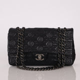 Limited Edition Chanel 2014 Calfskin CC Stitched Medium Single Flap - FashioNica