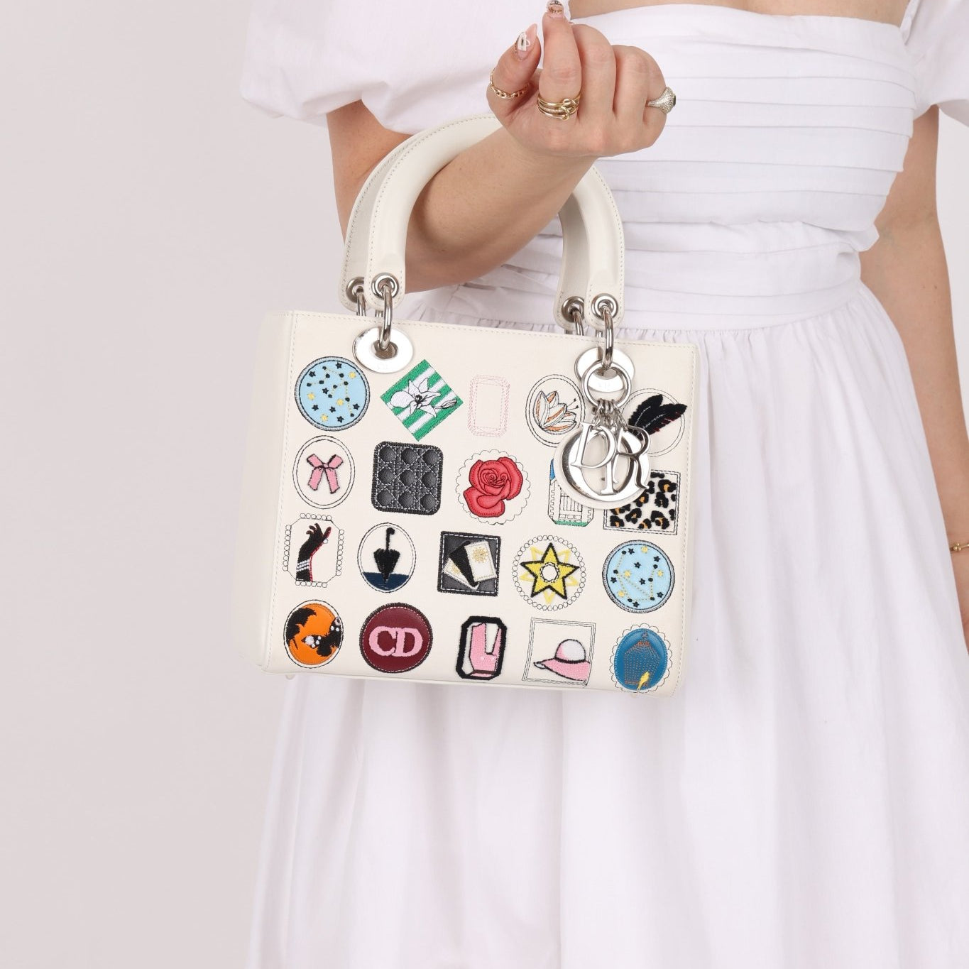 Limited Edition Dior 2016 Patch Medium Lady Dior - FashioNica