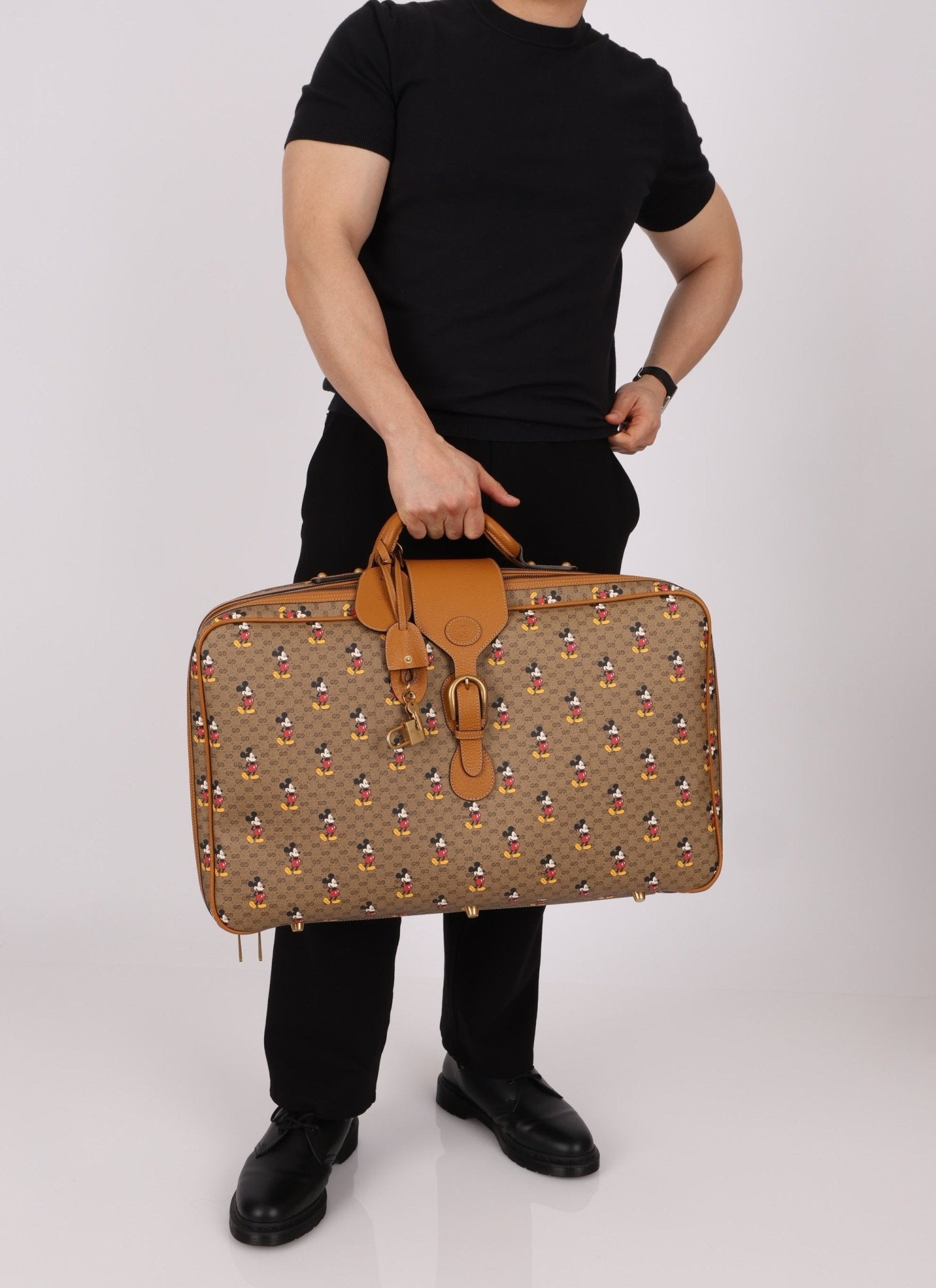 Limited Edition Gucci x Disney Microguccissima Mickey Mouse Suitcase - FashioNica